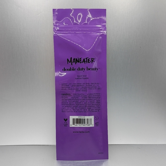 5 For $25 Item🌸 Tarte Maneater Double Duty Beauty Liquid Eyeliner shade BLACK - Picture 2 of 3